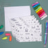 Set 24 Pack 4.75 3.5 Inch, Baby Card with Envelopes, - x Blank Inside, Hand-Illustrated, Modern Toile Design - Perfect