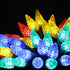 2 Pack 50 C6 8 23FT Leisure world Led Solar Outdoor Christmas Decorations, Modes Strawberry String Lights,Christmas
