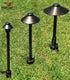 8-Inch Black Outdoor Light Support Stake - Durable Resin Fixture Spike with Wire Management