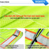SKSAFETY 10 Pockets Safety Vest, Class 2 High Visibility Security with Zipper Back Mesh, Hi Vis Vest with Reflective