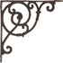 FLAG EMOTES Import Wholesales Decorative Cast Iron Wall Shelf Bracket Ornate Vine Rust 10"