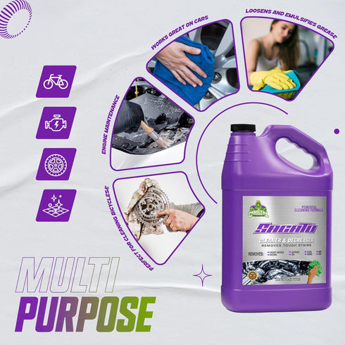 Commercial SACATO Degreaser Cleaner Heavy Duty Degreaser for Garage, Floor, Engine, Driveway & Tools Heavy Duty Cleaner