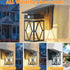 3 IP65 E26 Bulb Solar Porch Lights Outdoor, Dusk to Dawn & Motion Sensor Solar Wall Light with Lantern Shape, Modes