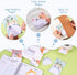 6 Pack 270 JIANTA Cute Sticky Notes, New Cartoon Animal Pattern Sticky Notes Markers Flags, Self-Stick Memo Pads