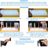 LuluEasy Adjustable Vertical File Sorter Sturdy Plastic Expandable Upright File Holder, Desktop Binder Organizer