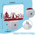 AKKAVNIA Night Light New Year Pattern Plug-in Wall LED Night Lamp with Dusk-to-Dawn Smart Sensor Lamp for Adult Bedroom