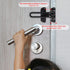 WellMade Bronze1 Pack) Swing Bar Door Lock Latch,Door Security Latch for Kids Safety and Home Security, Reinforcement