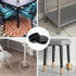 1-1/2" (38mm) 12 EASYEAH Plastic Hole Plugs Black -Round Chair Leg Caps, Flush Mount Pipe Plugs, Tubing End Caps