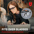 NoCry Safety Glasses Over Eyeglasses - 100% UV Protective Lab Safety Goggles