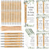 Yeaqee 72 Sets Employee Appreciation Gifts Bulk, Thank You Gift Office Bamboo Pen with Inspirational Cards, Christmas