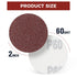 S SATC 100PCS 2 Inch Sanding Disc Hook and Loop Sandpaper 60 Grit Grinder Rotary Tools Attachment Aluminum Oxide Sanding Discs for Woodworking Wood Automotive Metal No-hole