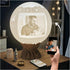 Its a Boy Moon Lamp Personalized Baby Boy Night Light with Custom
