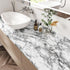 Grey Marble Contact Paper for Countertops, Glossy Peel and Stick Wallpaper 15.8''x78.7'' for Cabinets
