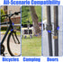 5/16in 4FT/6FT/8FT/10FT Heavy-Duty Security Cable with Loops Cut-Resistant and Waterproof Security Cable Suitable