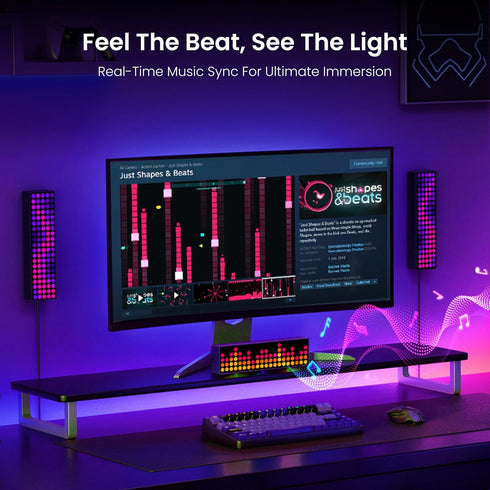 16M 2.4GHz YEELIGHT LED Smart Lamp, Colors Option Pixel Cube Smart Table Lamp, Music Sync RGB+IC Display
