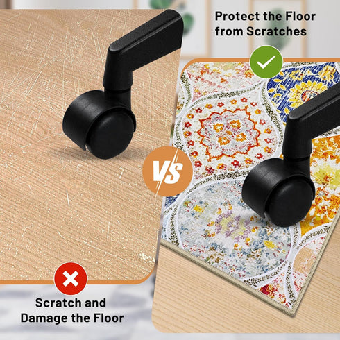 Heavy Duty Office Chair Mat 36"X 48" for Hardwood & Tile Floors, Anti Slip Floor Protector