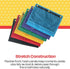 School Smart Mesh Zippered Binder Pockets, 10 x 7-1/2 Inches, Assorted Colors, 12 Pack