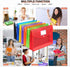Waterproof Transparent Plastic File Folders, Expandable File Organiser - Large Capacity A4B4 File Wallet for