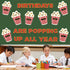 Loneliness 66PCS Popcorn Birthday Bulletin Board Set, DIY Photo Crafts Cutouts for Kindergarten Classroom Office Decor