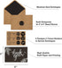 T&M Quality Designs LLC 120 6 4x6 Inch Elegant Black and White Chalkboard Kraft Thank You Cards with Kraft Envelopes