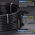TAILONZ PNEUMATIC 1/4 inch OD Black Nylon Tube - 32.8ft Air Brake Tubing for Pneumatic Applications