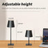 Mr. White Outdoor Waterproof Cordless Wireless Rechargeable Portable Top Touch Battery Operated Powered LED Table Lamp
