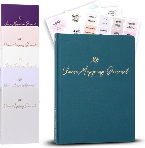 Graceful By Design Linen Bible Verse Mapping Journal - Premium Bible Study