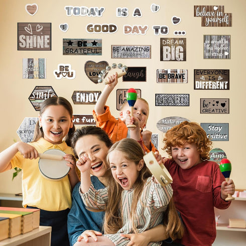 Ctosree 47 Pcs Classroom Bulletin Board Sets, Today is a Good Day Inspiration Decor for Positive Motivational