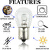 Diximus Pack of 10 Bulbs 1141 S8 - Low Voltage Landscape Light Bulbs 12V 18W