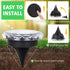 6 Pack echosari Solar Ground Lights, Upgraded Solar Garden Lights Auto ON/Off Landscape Lighting Outdoor In-Ground