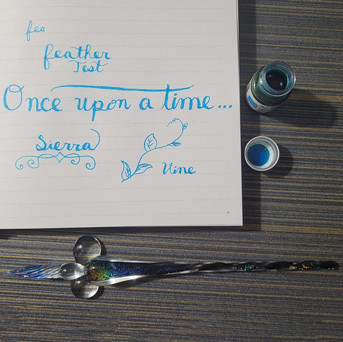 Glass Dip Pen Set, Calligraphy Pen, Crystal Signature Pen for Art, Writing, and Business Gift