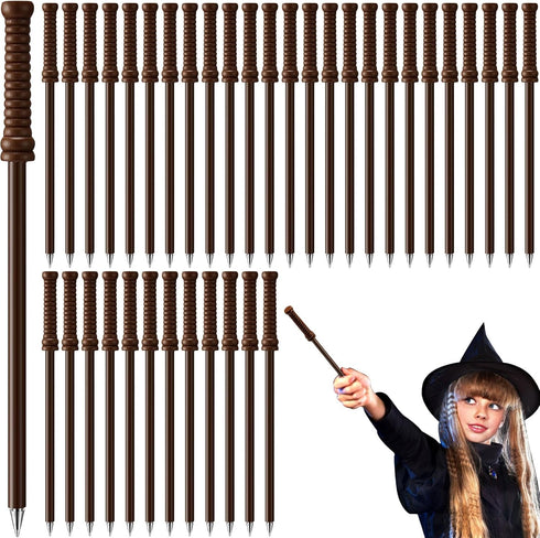 Colarr 100 Pcs Wizard Wands Ballpoint Pen, Bulk Halloween Pens for Kids, Wizard Party Favors, School Rewards
