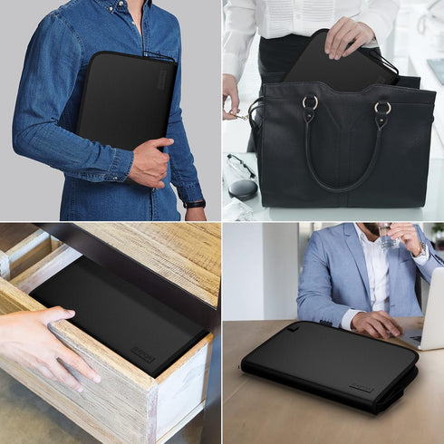 ENGPOW Expanding File Folder with Multi-Function Pockets, Fireproof Document Organizer, Letter A4 Size