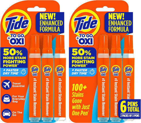 Tide Pen Stain Remover for Clothes, To Go Pen, Instant Stain Remover & Spot Cleaner, Portable, 3 Count