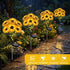 4 Pack 24 45 Ip65 VIHOSE Sunflower Solar Lights with Sunflowers LED Waterproof Outdoor Stake Lights with Upgraded Solar