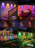 4 Pack 11 IP65 Brightown Solar Lights Outdoor Waterproof, Color Changing Solar Fence Deck Step Flood Lights, Warm White