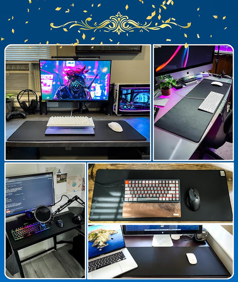 KTRIO 31.5" 11.8" inches Large Gaming Mouse Pad Desk Mat, Superior Micro-Weave Cloth for Precise Mouse Control