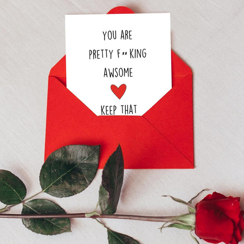 Funny Thank You Card for Best Friend, Humorous Motivational Card for Him Her, Encourage Birthday Card GIft