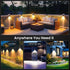 IP65, 3 Decor-6 Pack SOLPEX Solar Lights Outdoor Waterproof Solar Stair Lights Outdoor for Fence, Deck, Step, Dual