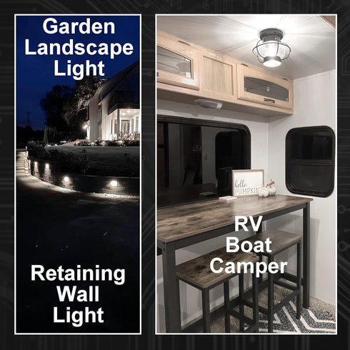 12V 40W E12 LED Candelabra Light Bulbs 4W Daylight White 6000K 450Lm Low Voltage AC12-24V/DC10-30V for RV Camper Marine