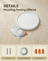 11in 2 Pack 5CCT 3000-6500K, 1100LM Dimmable 0.52in LEDYOND Flush Mount Ceiling Light White, LED Flat Panel Light