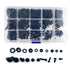 Readytosky M2 M2.5 M3 M4 M5 Nylon Screws Metric Machine Pan Round Head Plastic Screw Nut Bolt Assortment Kit, 510PCS