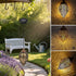 Hanging Solar Lights Outdoor Waterproof with Shepherd Hook Garden Decor Chandelier Birthday Gifts for Women Mom Family