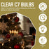 24-Count C7 Bulbs 5-Watt, Iconikal Night Light Candelabra Clear for Lamps Nightlights Lanterns String Lights