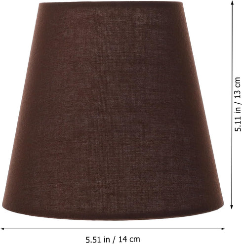 Bulb 5.51X5.51X5.11In Totority Cloth Lamp Shade Coffee Lamp Cover Handmade Decorative Lighting Accessory for Table
