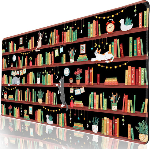 CutebriCase Desk Mat, Desk Matt for Desktop Bookshelf Cat XXL Extended Large Gaming