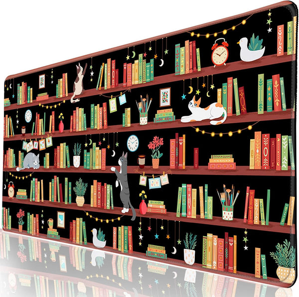 CutebriCase Desk Mat, Desk Matt for Desktop Bookshelf Cat XXL Extended Large Gaming