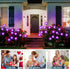 2 Pack 16 Slyuexu Solar Garden Lights Outdoor Waterproof, LED Swaying Firefly Lights Outdoor Decor Light for Pathway