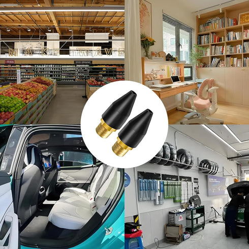 votuyet 6PCS Nozzle Black Rubber Air Tool For Air Tip,which can be used for inflating various items such as balloons