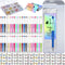Qilery 750 Pcs DIY Beadable Pens Kit, 50 Pcs Plastic Ballpoint Pens